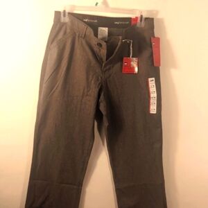 Lee Trousers Brown Checkers straight legs Size 12 New with tags